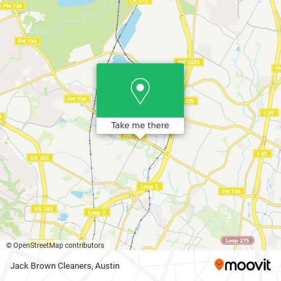 Jack Brown Cleaners map