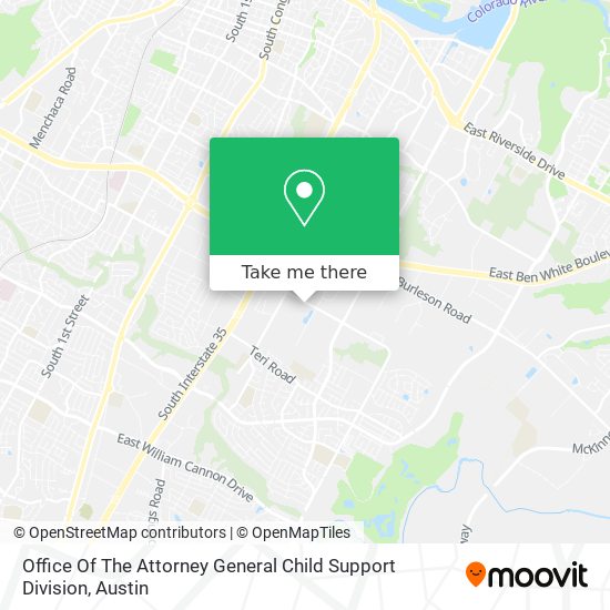 Mapa de Office Of The Attorney General Child Support Division