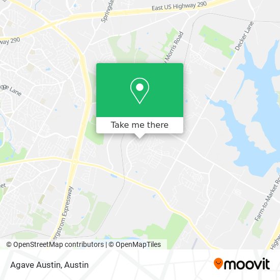 Mapa de Agave Austin