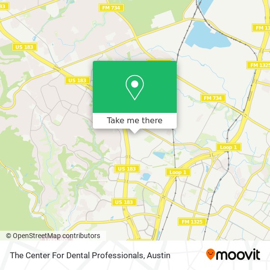 The Center For Dental Professionals map