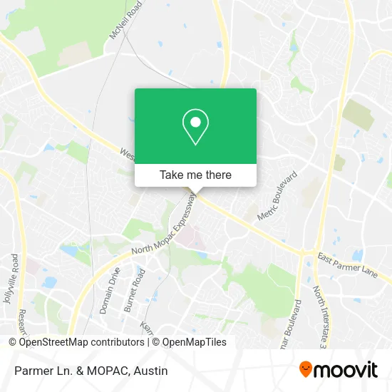 Parmer Ln. & MOPAC map