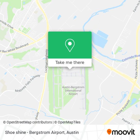 Shoe shine - Bergstrom Airport map