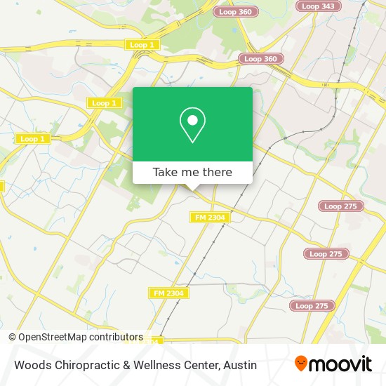 Mapa de Woods Chiropractic & Wellness Center