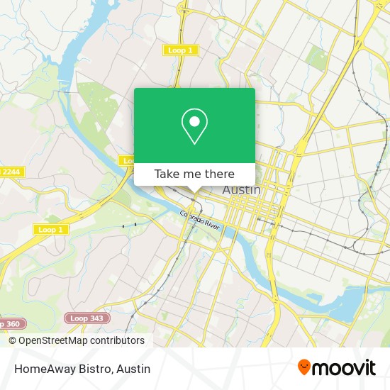 Mapa de HomeAway Bistro