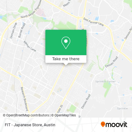 FIT - Japanese Store map