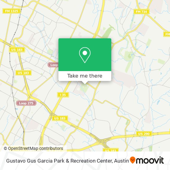 Mapa de Gustavo  Gus  Garcia Park & Recreation Center