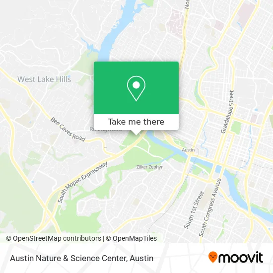 Austin Nature & Science Center map