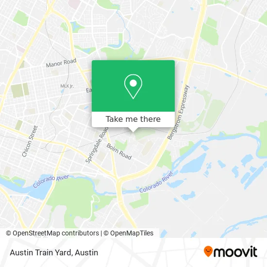 Austin Train Yard map