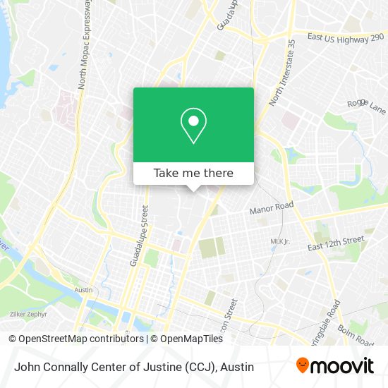 John Connally Center of Justine (CCJ) map