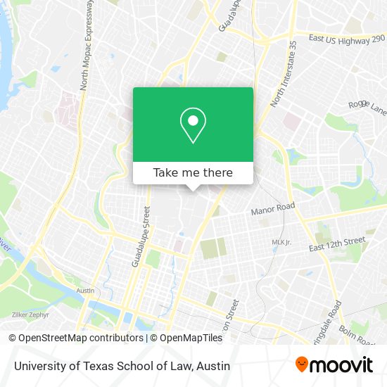 Mapa de University of Texas School of Law