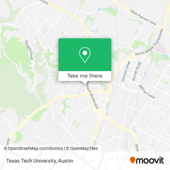 Mapa de Texas Tech University