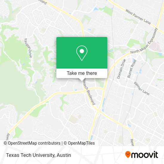 Texas Tech University map