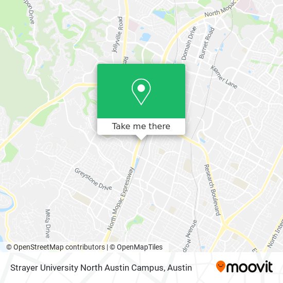 Strayer University North Austin Campus map