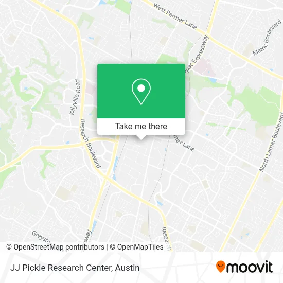 JJ Pickle Research Center map