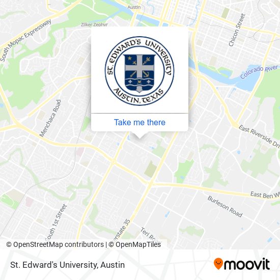 St. Edward's University map