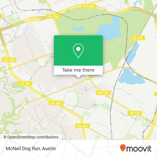 Mapa de McNeil Dog Run