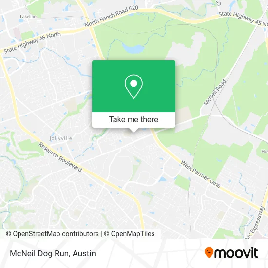 McNeil Dog Run map