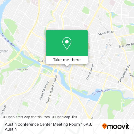 Austin Conference Center Meeting Room 16AB map