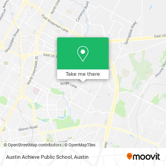 Mapa de Austin Achieve Public School