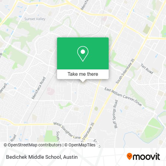 Mapa de Bedichek Middle School