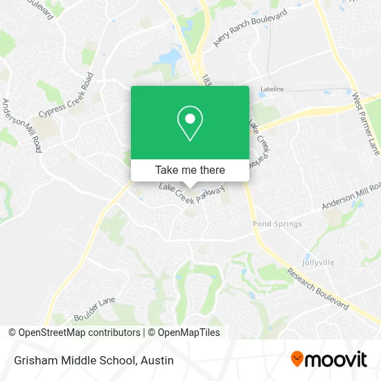 Grisham Middle School map
