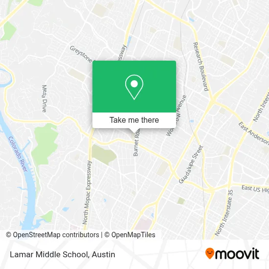 Lamar Middle School map
