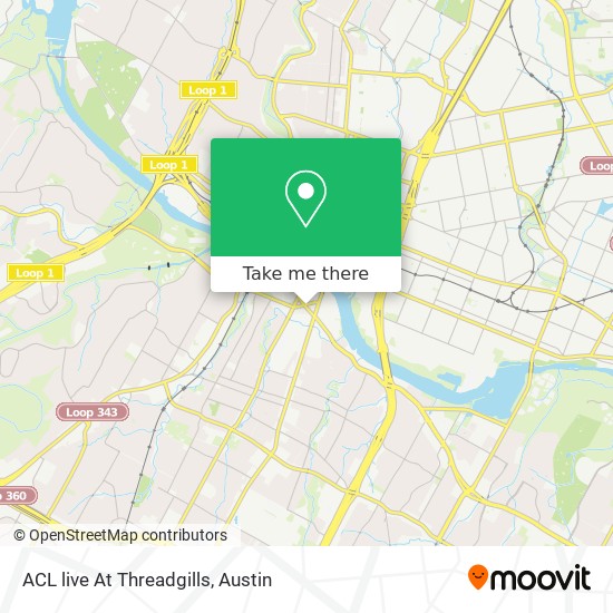 ACL live At Threadgills map