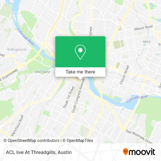 ACL live At Threadgills map