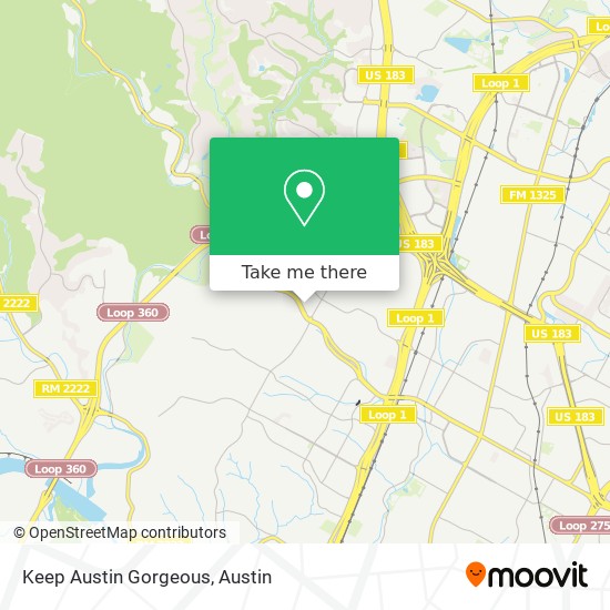 Keep Austin Gorgeous map