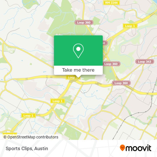 Sports Clips map