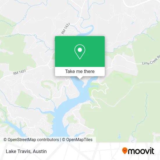Lake Travis map