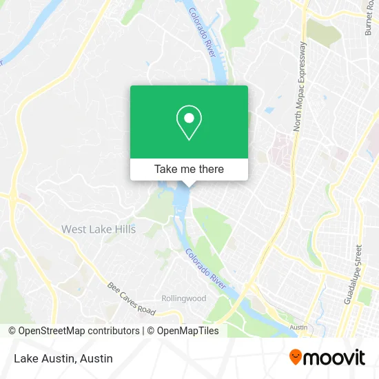 Lake Austin map