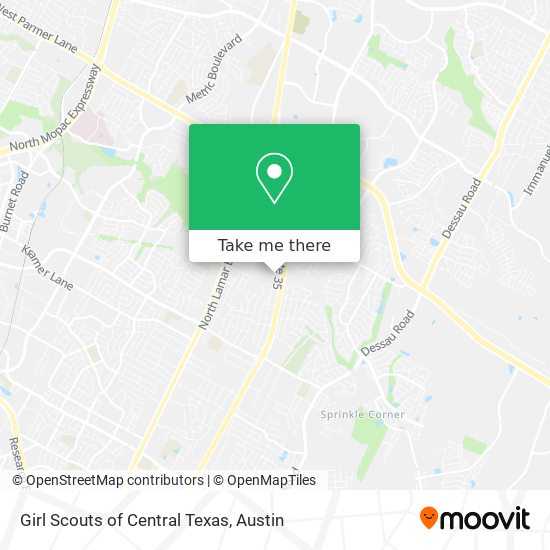 Mapa de Girl Scouts of Central Texas