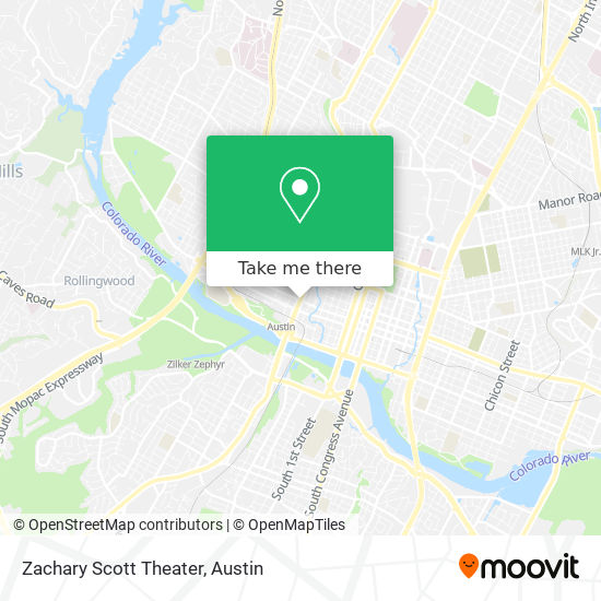 Mapa de Zachary Scott Theater