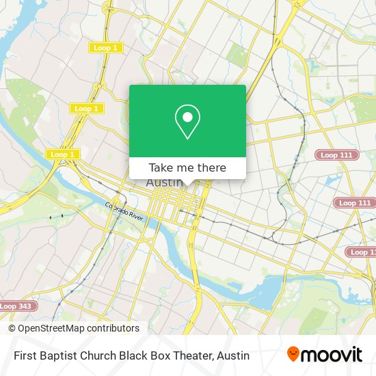 First Baptist Church Black Box Theater map