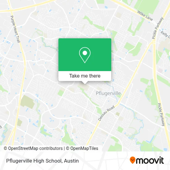 Pflugerville High School map