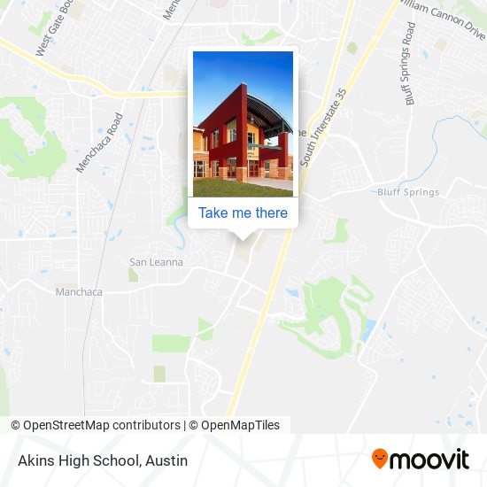 Mapa de Akins High School