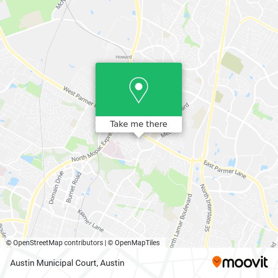 Austin Municipal Court map