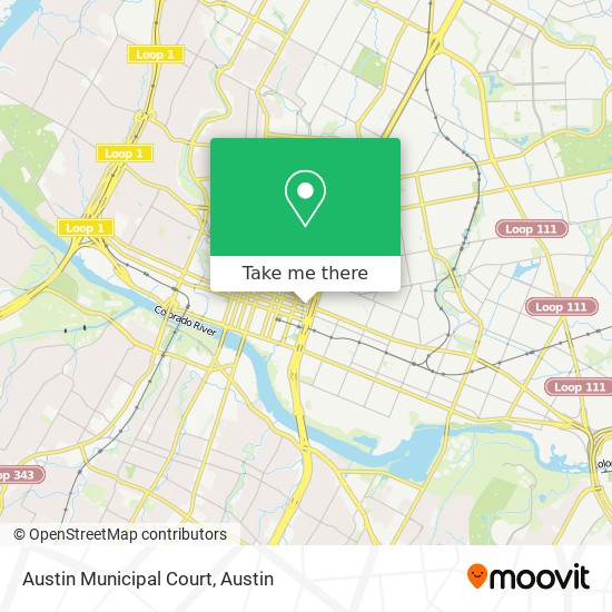 Austin Municipal Court map