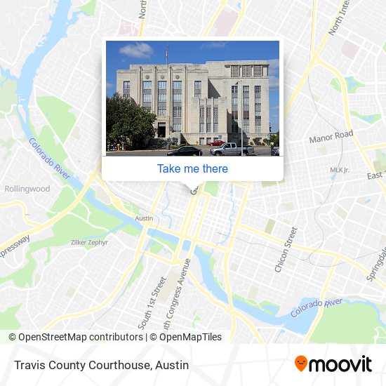 Travis County Courthouse map