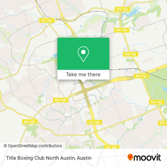 Mapa de Title Boxing Club North Austin