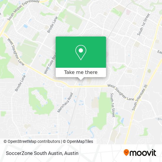 Mapa de SoccerZone South Austin