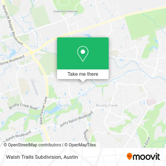 Walsh Trails Subdivision map