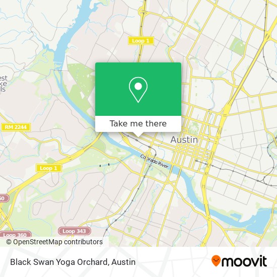 Black Swan Yoga Orchard map