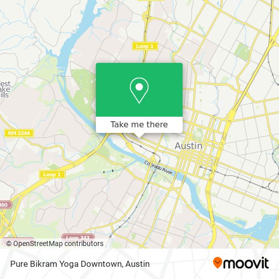 Pure Bikram Yoga Downtown map