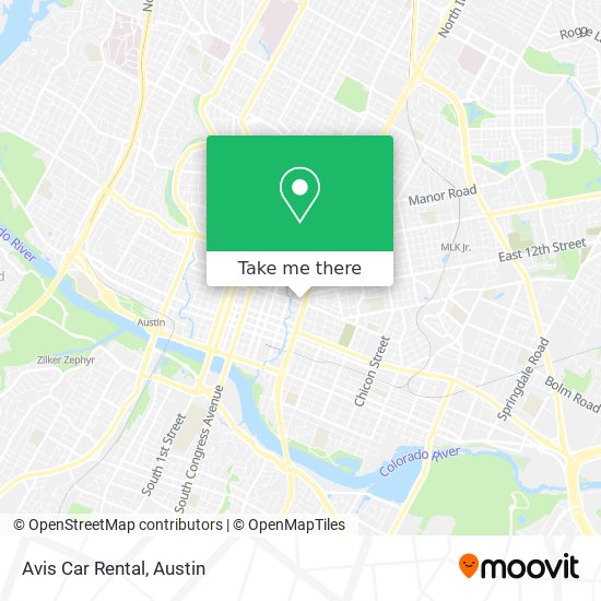 Mapa de Avis Car Rental