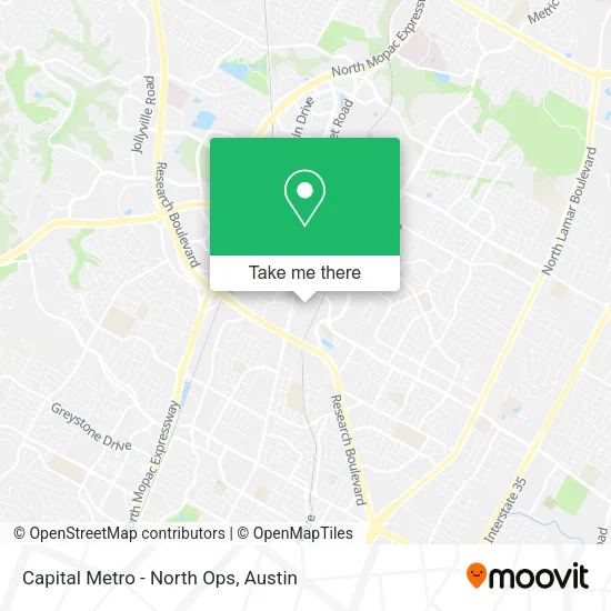 Capital Metro - North Ops map