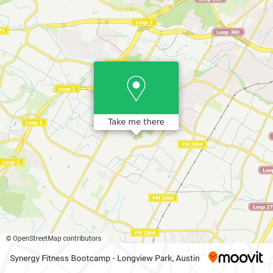 Mapa de Synergy Fitness Bootcamp - Longview Park