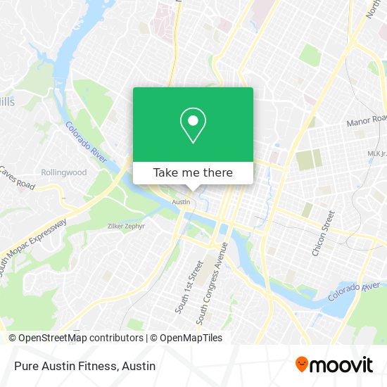 Pure Austin Fitness map