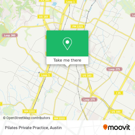 Pilates Private Practice map